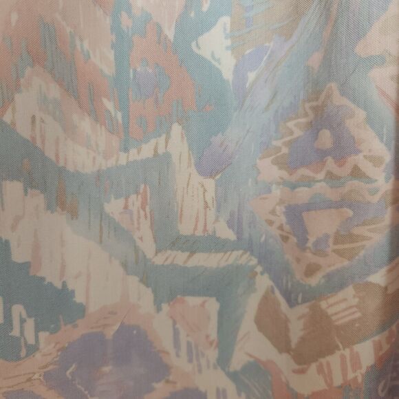 Vintage Russ Petites Multicolor Geo Skirt 6P Light Boho Light Academia 80's - Picture 3 of 8